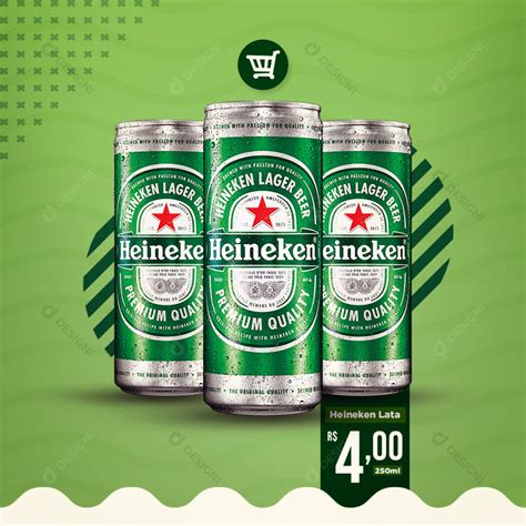 Cerveja Heineken Bares Social Media Psd Editável Heineken Cerveja