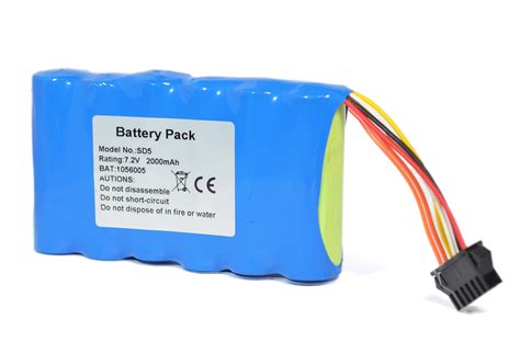 Edan 7 2V 2000mAh Ni MH Rechargeable Replacement Battery SD5 SD6 Fsnh