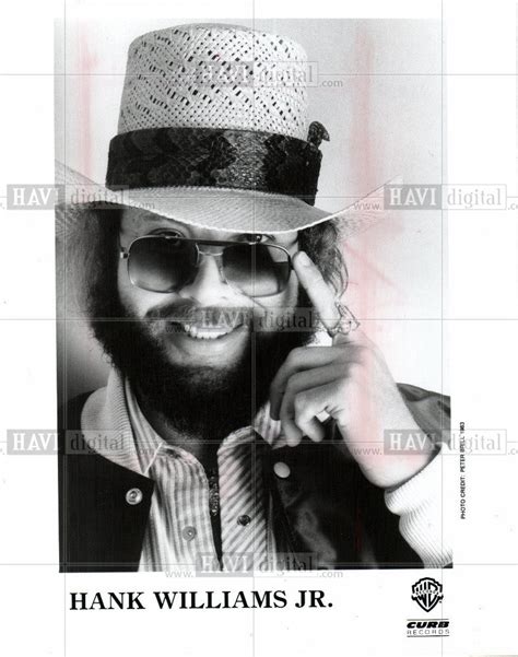 Hank Williams Jr Country Singer Music 1985 Vintage Photo Print