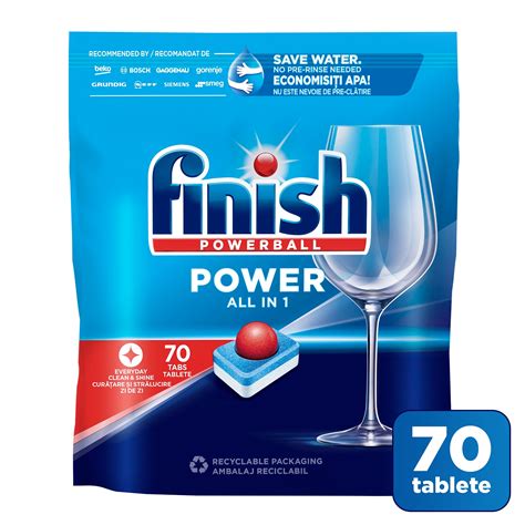 Finish Power All in 1 Kapszula mosogatógéphez 70 mosás eMAG hu