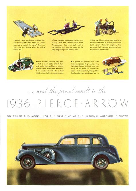 Advertising 1936 1938 Pierce Arrow Society