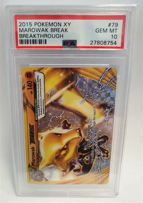 Pokemon Marowak Break Psa Xy Breakthrough