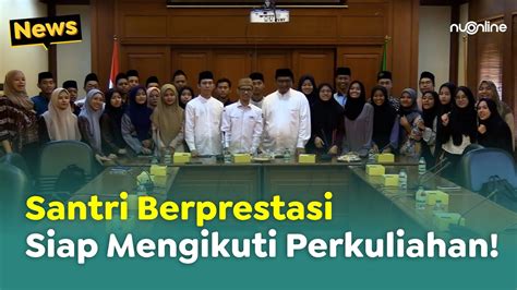 Kunjungi PBNU 36 Santri Berprestasi Penerima Beasiswa Siap Kuliah Di