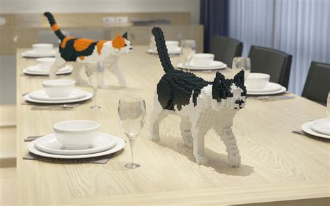 LEGO® Inspired Cat Sculptures - Get a life-size brick statue of your ...