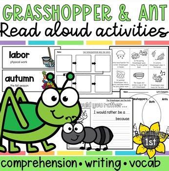 Aesops Fable Ant And The Grasshopper Read Aloud Comprehension