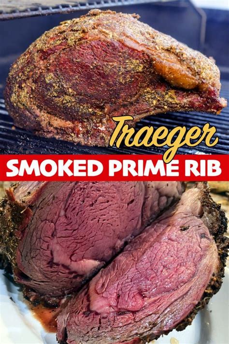 Perfectly Smoked Traeger Prime Rib Prime Rib Roast Rib Roast Recipe Cooking Prime Rib