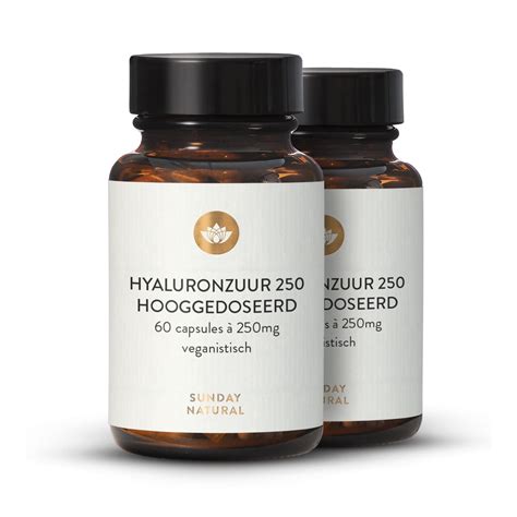 Hyaluronzuur Hooggedoseerd 250 Mg Uit Fermentatie 2x60 Capsules