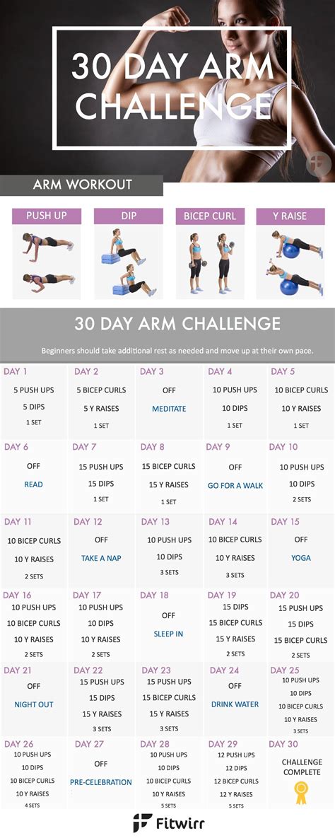 Sculpt Your Best Arms Ever With This 30 Day Arm Workout Challenge 30 Day Arm 30 Day Arm