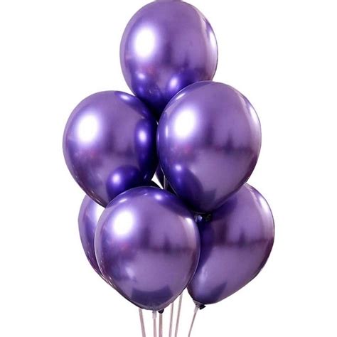 Balão bexiga cromado metalizado Roxo 25 unidades 9 polegadas Shopee