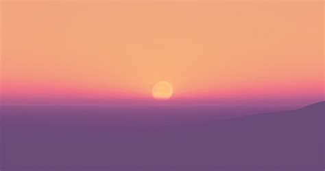 Premium AI Image | Sunset with a purple and orange background