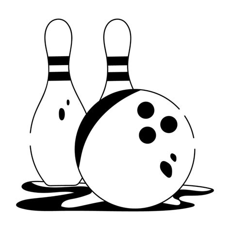 Trendy Bowling Game 32355823 Vector Art At Vecteezy