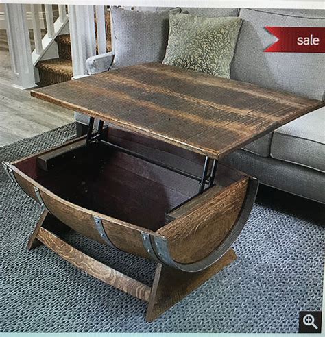 Reclaimed whiskey barrel coffee table – Artofit
