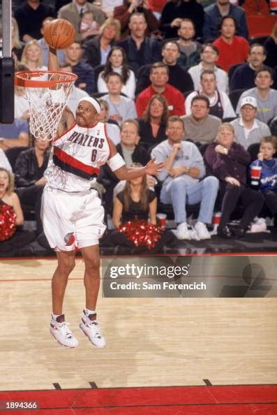 Bonzi Wells of the Portland Trail Blazers makes a dunk during the NBA ...