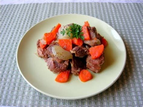 Тушеное Мясо с Овощами. Рецепт для тех, кто на Диете! - YouTube