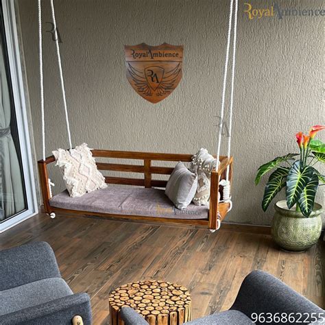 Royal Ambience | Wooden Swing for Home - Sun Drop