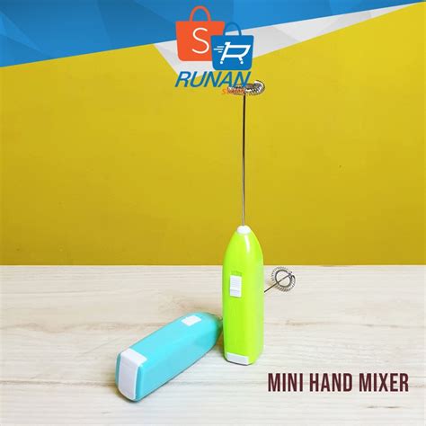 Jual Hand Mixer Milk Frother Baterai Pembuih Susu Elektrik Shopee