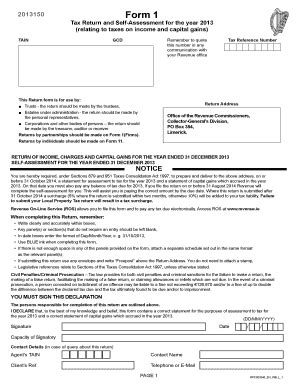 Fillable Online Revenue Form 1 Pay And File Return Revenue