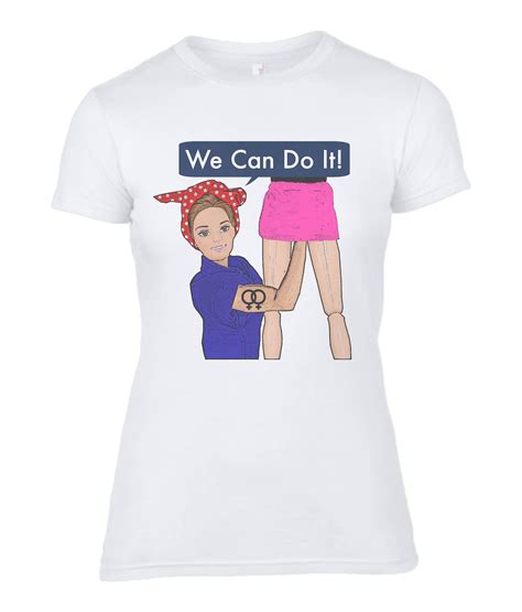 Rude Funny Lesbian T Shirt We Can Do It Based On Iconic Wartime Poster Pop Art Unique Gay