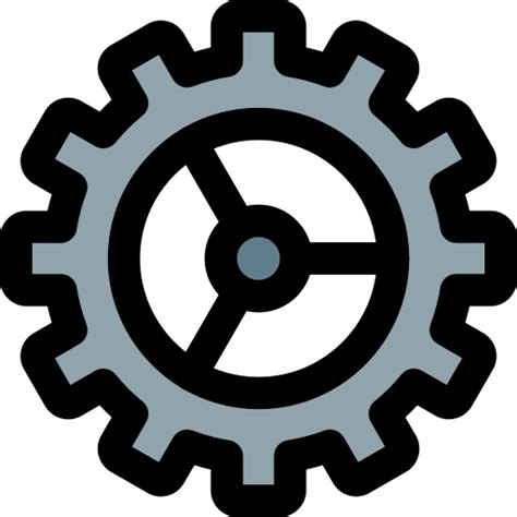 Cogwheel Pixel Perfect Lineal Color Icon