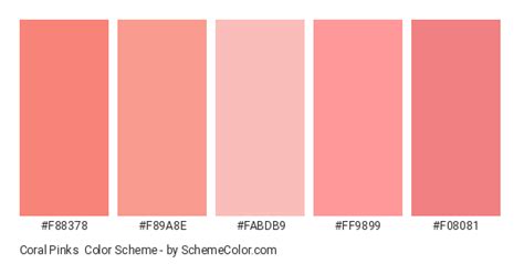 Coral Pinks Color Scheme » Pink » SchemeColor.com