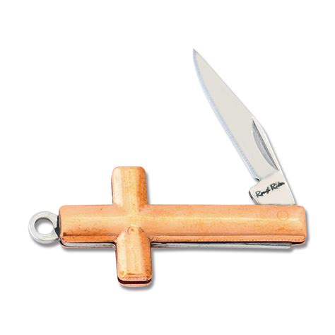 Copper Cross Pendant Knife - Rough Rider Knives