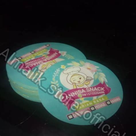 Jual Doff Cetak Label Stiker Jualan Makanan Nama Sendiri Sticker