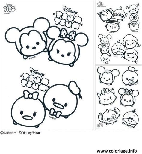 Coloriage Disney Tsum Tsum Dessin Tsum Tsum à Imprimer