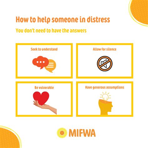 Tips for helping someone when they feel distressed • MIFWA