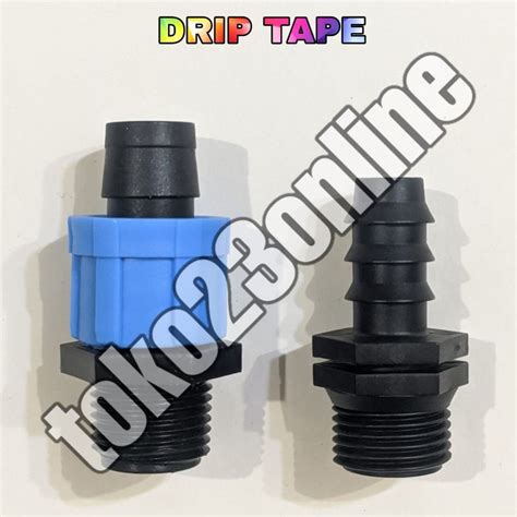 Jual Drip Tape Connector Selang Mm X Drat Konektor Canister