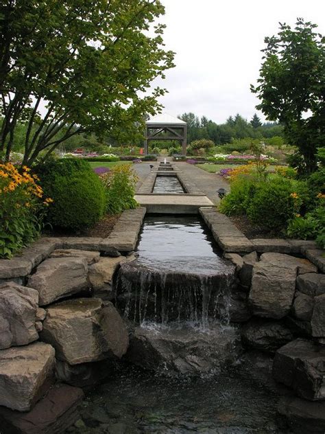 The Oregon Garden Silverton Aqueduct Stream Through The Garden