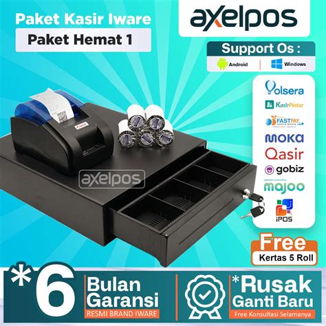 Jual Paket Alat Kasir Android Printer Bluetooth Cash Drawer Laci