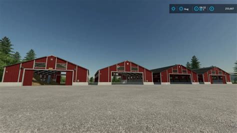 PLACEABLE LARGE SHEDS V1 0 FS22 Mod