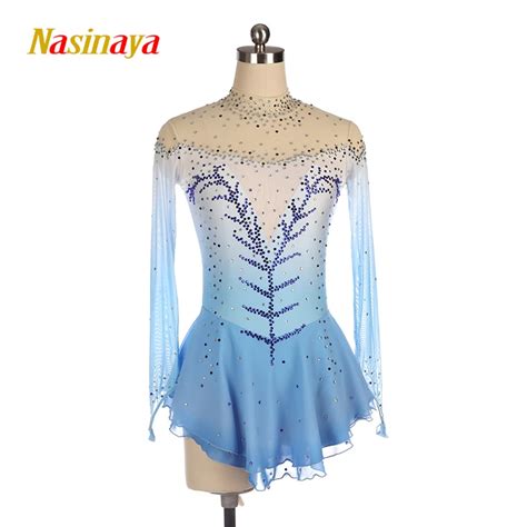 Nasinaya Vestido De Gin Stica R Tmica Feminina Saia De Gelo Patina O