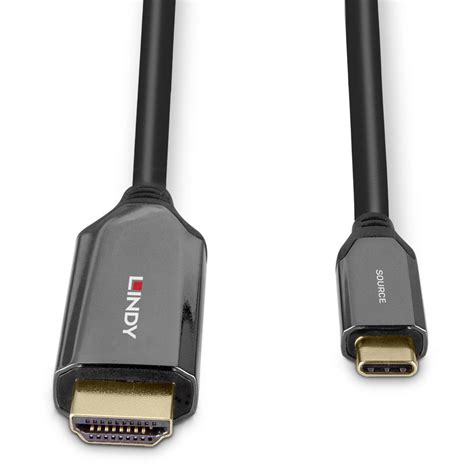 M Usb Type C To Hdmi K Adapter Cable From Lindy Uk