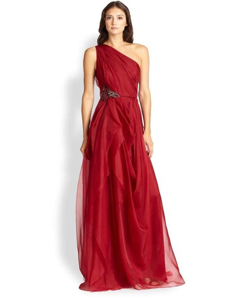 Saks Fifth Avenue Badgley Mischka Embellished Silk Organza Gown