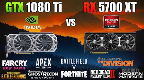 Gtx 1080 Ti Vs Rx 5700 Xt Test In 11 Games 1440p Youtube