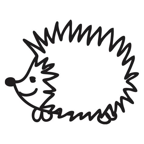 Hedgehog Line Drawing | Free download on ClipArtMag