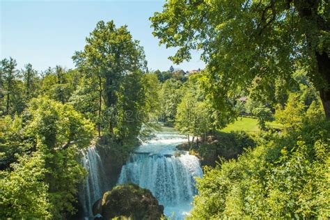 Korana River Canyon And Beautiful Village Of Rastoke Near Slunj In