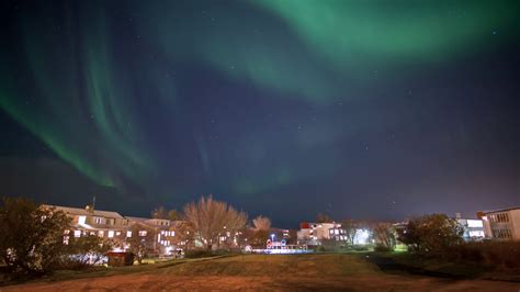 Reykjavik Iceland Neighborhood Aurora Stock Footage Sbv 348366799