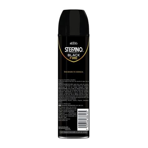 Desodorante Stefano Black Fire En Aerosol Para Caballero Ml