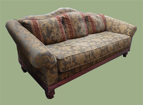 Uhuru Furniture & Collectibles: Camelback Sofa SOLD