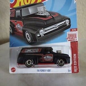 Hot Wheels FORD F Black Matt Mooneyes HW Red Edition Birthday Gift Miniature Model