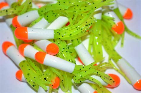 Soft Plastics Minnow Crappie Tube Jig Skirts Pack Orange