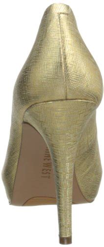 Nine West Women S Camya Metallic Platform Pump Medium Gold Multi 7 5 M