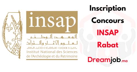 Inscription Concours INSAP Rabat 2023 2024 Dreamjob Ma