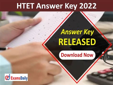 Htet Answer Key 2022 Out For Level 1 2 3 Download Haryana Tet Tgt