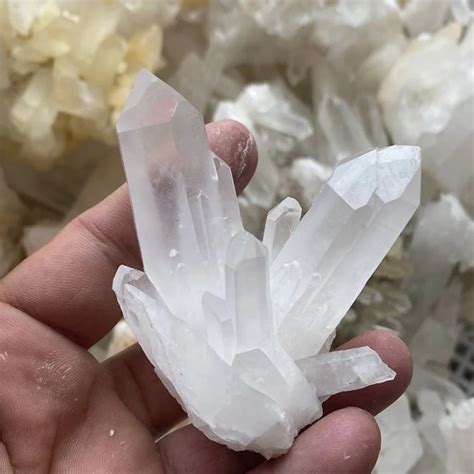 Natural Beautiful White Crystal Cluster Clear Quartz Raw Ore Healing