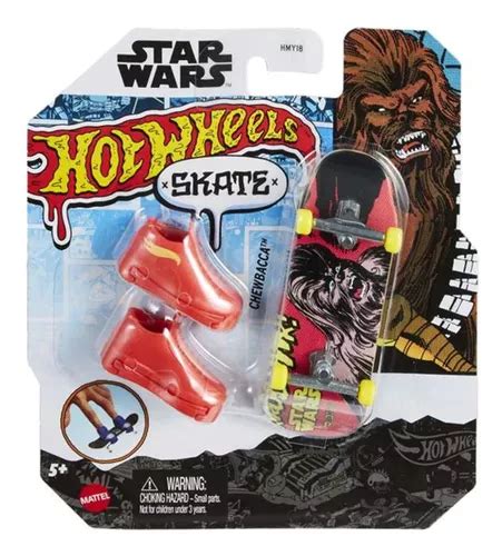 Patineta Chewbacca Star Wars Hot Wheels Skate Y Tenis Finger Meses Sin Intereses