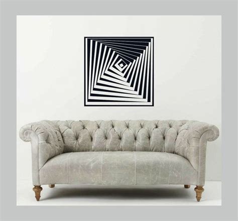 Optical Illusion Twisted Pyramid Vertigo Wall Decal Etsy Wall Decals Optical Illusions