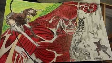 Eren vs Colossal Titan by TheEye15 on DeviantArt